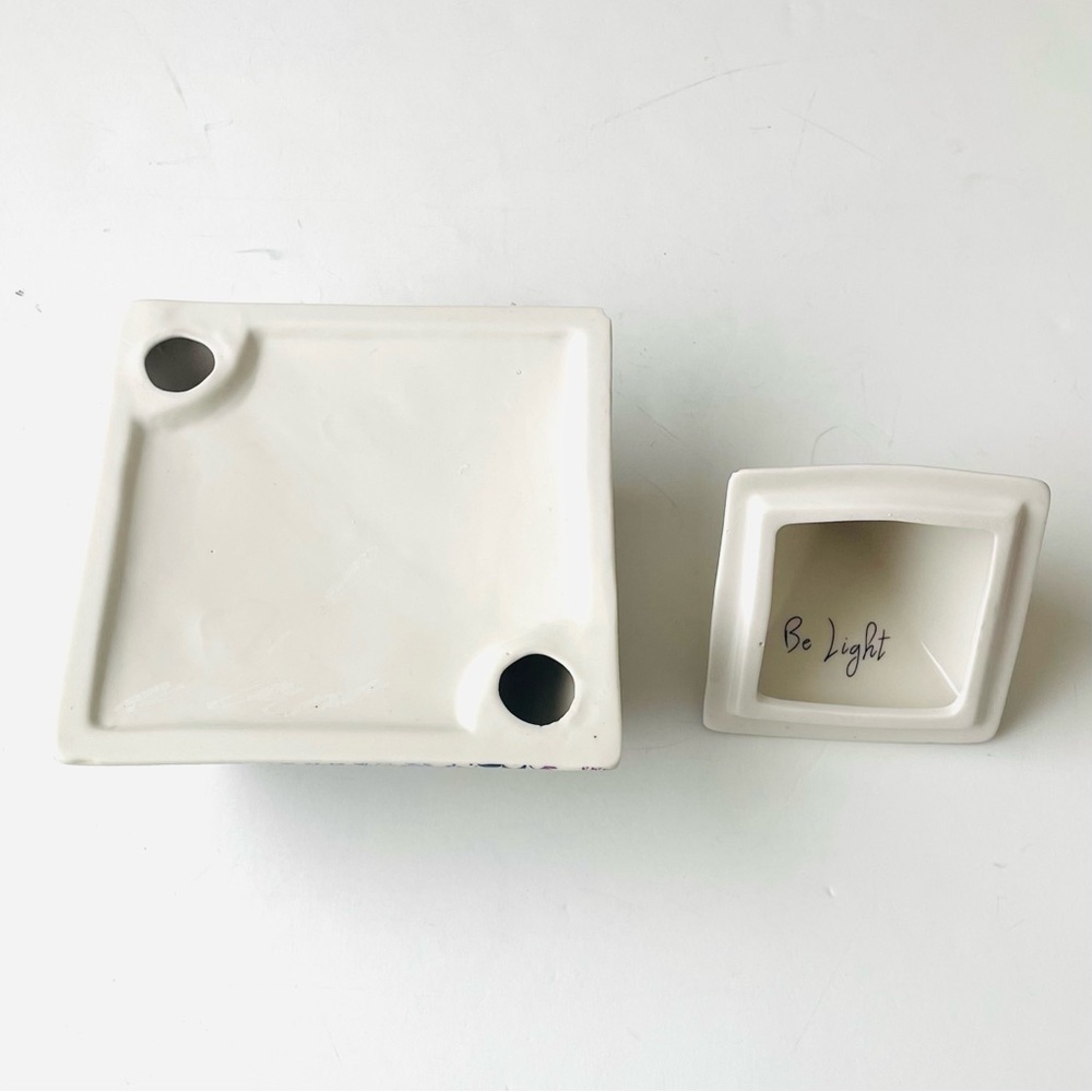 Anthropologies Mara Hoffman Ceramic Candle Holder Eye-catching Home Decor - Picture 8 of 13